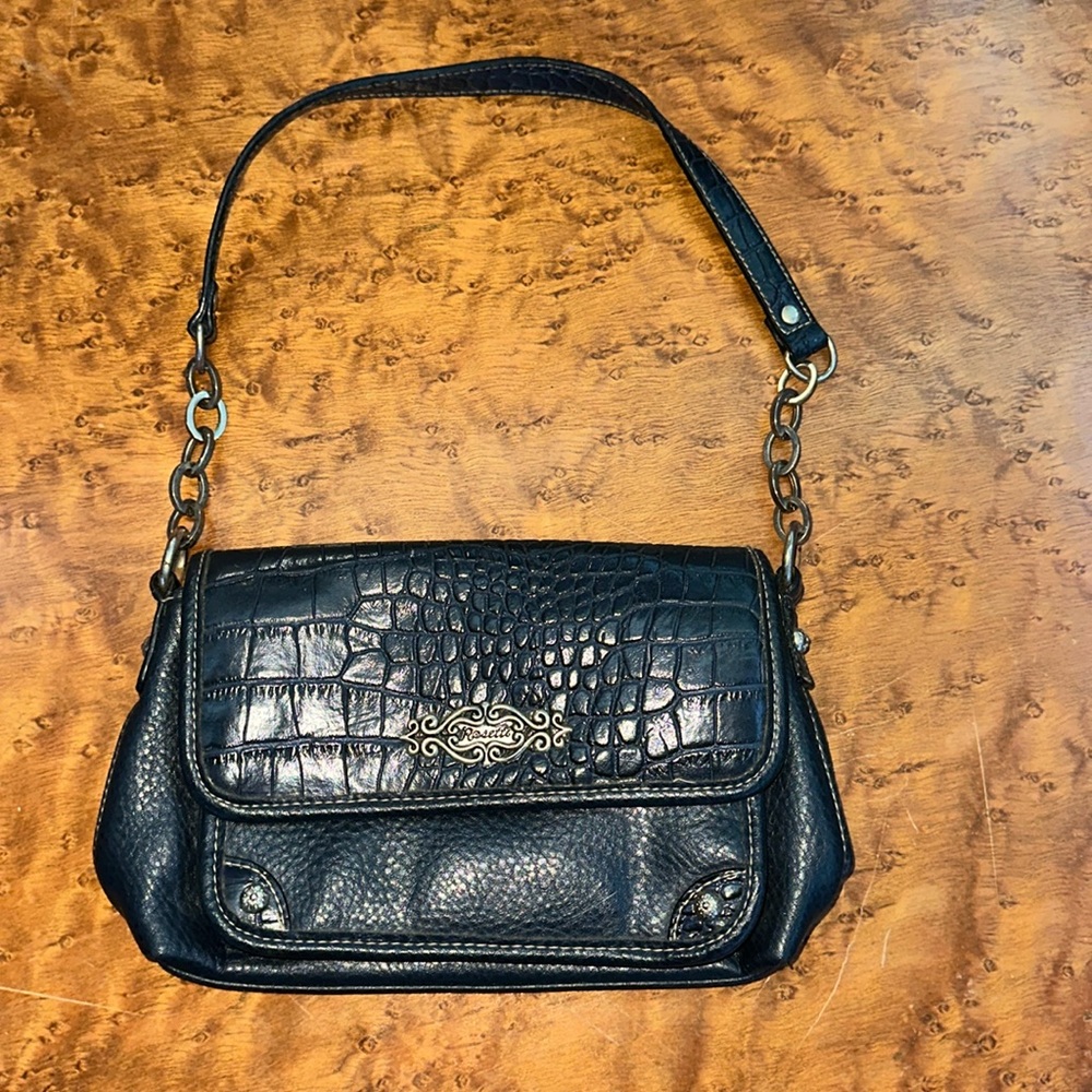 Rosetti faux crocodile small purse/shoulder bag with chain